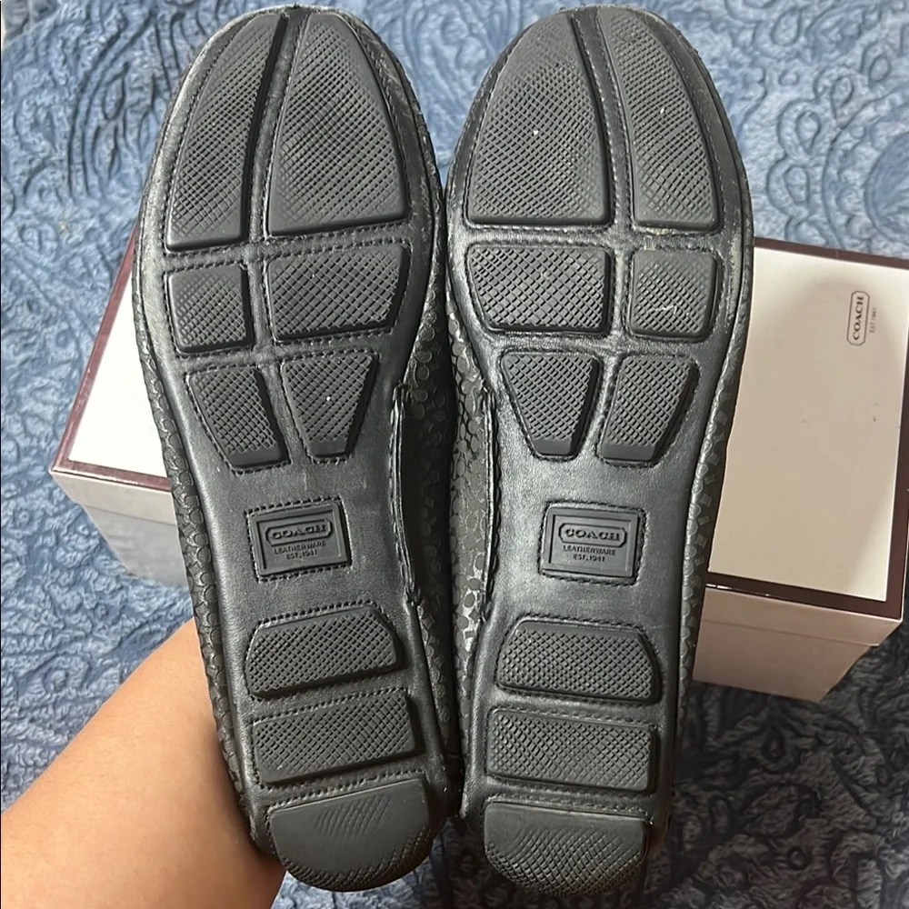 Coach Black Signature Ballet Flats